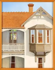 Peter Siddell, Dilworth Terrace, oil on canvas