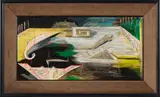 Bill Hammond, Midnite at the Gymkhana, enamel on metal