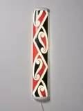 Michael Parekōwhai, The Bosom of Abraham, screenprinted vinyl on fluorescent light housing