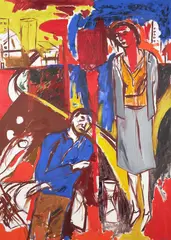 Jeffrey Harris, Every Soul is a Circus, oil on canvas