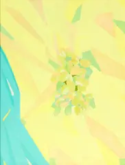 Saskia Leek, Grape and Teal, oil on board