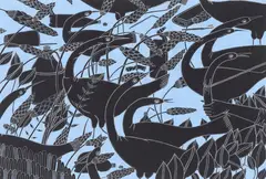 Kushana Bush, Other Instincts, gouache and watercolour on paper (2019)