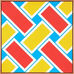 Small Lattice No. 175 by Ian Scott, acrylic on canvas, sold Aug 2026