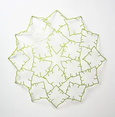 Neil Dawson, Dome – Crumpled Plains, painted steel