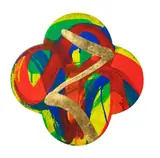 Max Gimblett, Zigzag, gesso, acrylic and vinyl polymers, EX–74 resin, water-based size, 23.75 carat Rosanoble gold leaf on shaped canvas