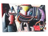 Jennifer Dolezel, Life as Usual, chalk pastel on paper