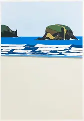 Robin White, Allan's Beach, screenprint, 60/60