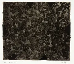 Ralph Hotere, Black, lithograph, 11/22