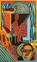 Barry Lett, What Place?, oil on board
