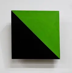 Stephen Bambury, Homage to Morandi (No. 4), acrylic polymer and pigment on canvas