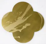 Max Gimblett, Remembrance, silkscreen-print on lacquered brass quatrefoil