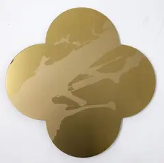 Remembrance by Max Gimblett, silkscreen-print on lacquered brass quatrefoil, sold Jun 2026