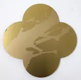 Max Gimblett, Remembrance, silkscreen-print on lacquered brass quatrefoil