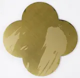 Max Gimblett, Remembrance, silkscreen-print on lacquered brass quatrefoil