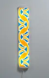 Michael Parekōwhai, The Bosom of Abraham, screenprinted vinyl on fluorescent light housing