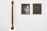 Ryan Sun, Eyes Closed After Looking at the Sun, type C prints, wood, three parts