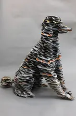 Jeffrey Thomson, Untitled, Dog, corrugated iron