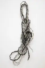Jeffrey Thomson, Untitled - Knot, woven corrugated iron, paint