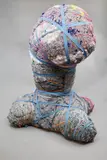 Tyrone Te Waa, Open Mind, found materials including cotton, fabric and wool