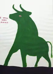 David Shrigley, Untitled (I Will Not Fight), screenprint on 200g Munken Lynx paper, open edition