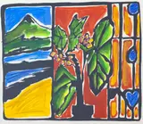 Claudia Pond Eyley, Portobello Window, colour screenprint, 3/55