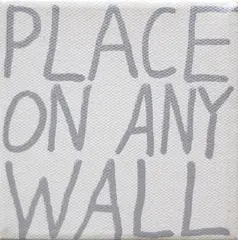 John Reynolds, Place on any Wall, metallic marker pen on canvas