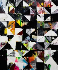 Dylan Lind, Penthouse Perfection, mixed media on board