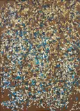 Elliot Collins, Untitled, gesso, paper and resin on board