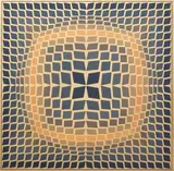 Victor Vasarely, Quasar-2 (1971), colour lithograph