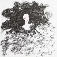 JoJo Wang, Fog, ink and watercolour on paper