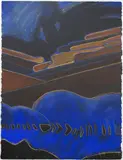 Marilynn Webb, Willow and dark water 2, oil pastel on paper