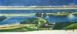 Stanley Palmer, Above Matauri, monoprint