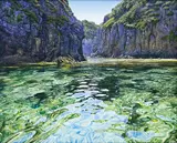Mark Cross, Gap (Mokohinau), giclee print