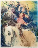 Jill Carter-Hansen, Equestrienne - gold, monoprint