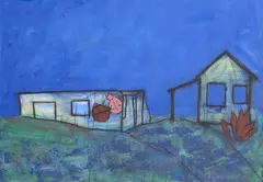 Trevor Bayly, Missing, acrylic and charcoal on paper