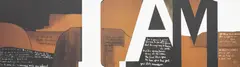Colin McCahon, I Am, colour poster