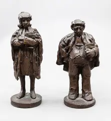 Ken Kendall, The Lawyers, bronze, two parts