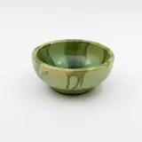 Crown Lynn Ambrico, American Army WWII cereal bowl, in green trickle glaze