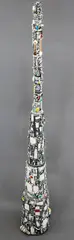 Large and impressive Rocket by Ted Dutch, earthenware with applied coloured enamelled medallions and inserts (restored), sold Jun 2026