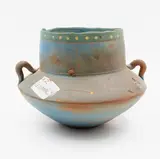 Steve Fullmer, Handled jar, painted earthenware, 1989