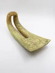 Abstract sculpture by Potter Unknown, painted ceramic, sold Jun 2026