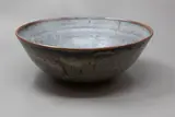 Len Castle, Stoneware bowl, with matt grey glaze over tenmoku