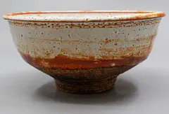 Deep bowl by Len Castle, shino glazed stoneware, 2006, sold Jun 2026
