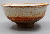 Len Castle, Deep bowl, shino glazed stoneware, 2006