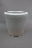 Ross Mitchell-Anyon, Tapering vase, white ceramic body with matt white glaze