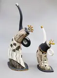 Hennie Meyer, Two leaning teapots, earthenware