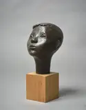 Jim Allen, Portrait of the Artist’s Son, Tony, cast bronze on timber base (1950)