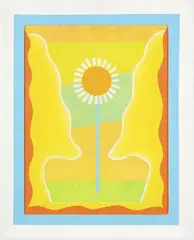 Saskia Leek, Untitled No. I, oil on aluminium and wooden frame