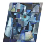 Imogen Taylor, Blue Fires, acrylic on hessian