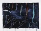 Bill Hammond, Snares, acrylic on paper